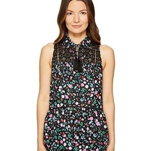 Kate Spade Lace Yoke Top